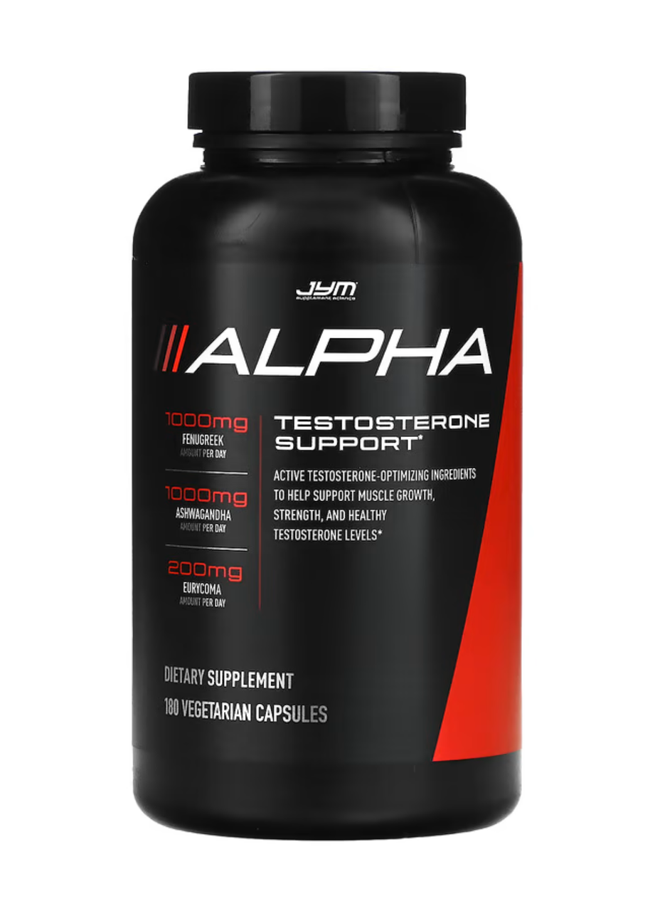 JYM Alpha Testosterone Support 180 veg caps