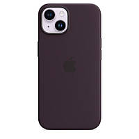 Силиконовый чехол Apple Silicone Case with MagSafe для iPhone 14 Elderberry