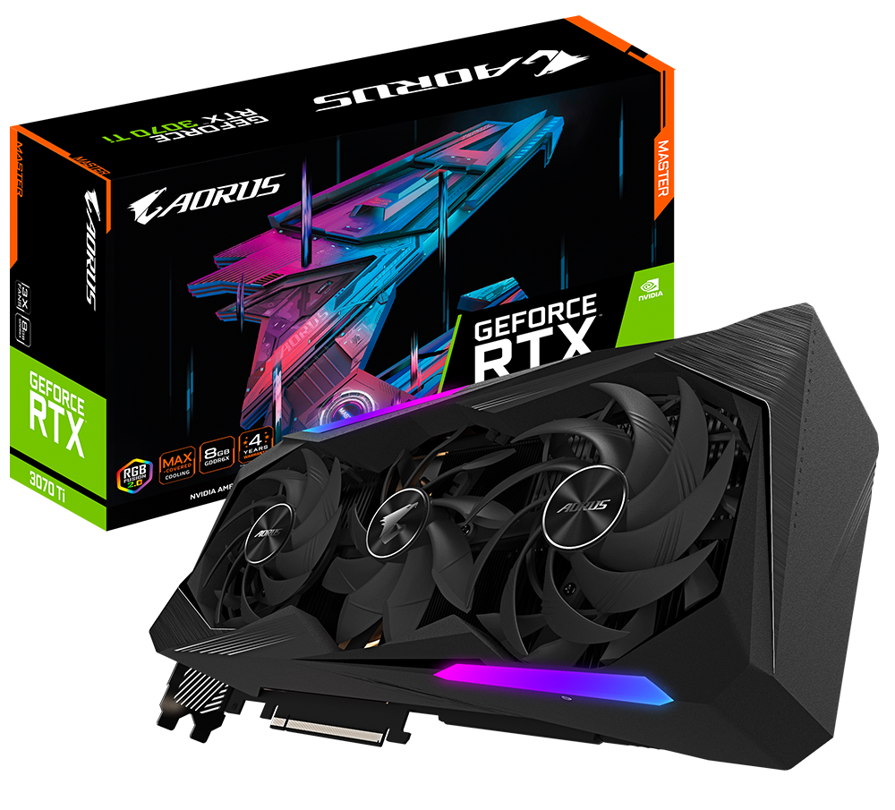 Відеокарта GIGABYTE AORUS RTX 3070 Ti Master 8GB GDDR6X Refurbished