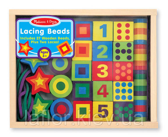 Коробочка зі шнурівкою та ланками ТМ Melissa&Doug, фото 1