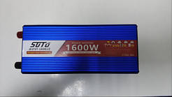 Інвертор напруги 12VDC/220VAC 1600W чиста синусоїда