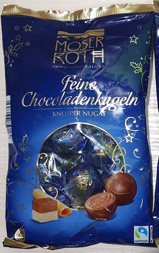 Цукерки Moser Roth Knusper Nugat 150 г., фото 1