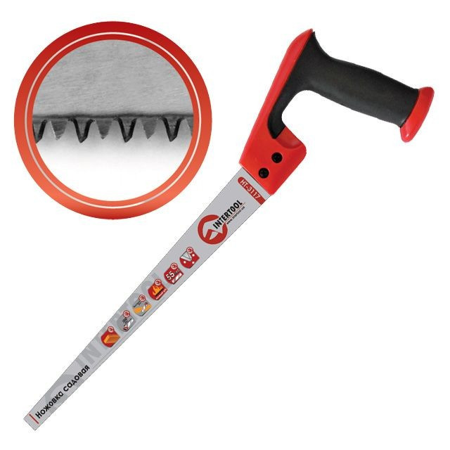 Ножівка викружна 300 мм, 8 зуб/дюйм INTERTOOL HT-3117, фото 1