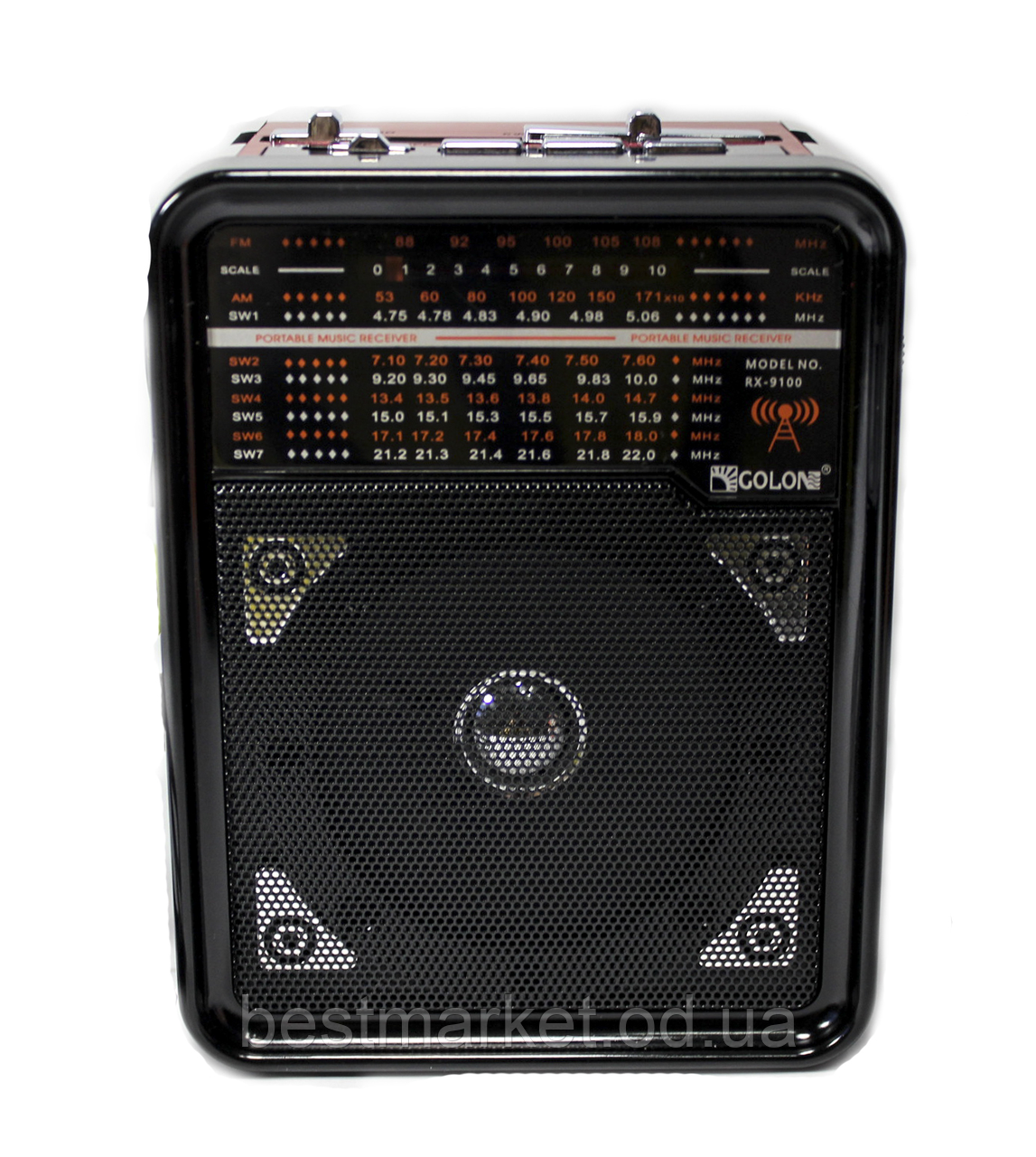 Радіоприймач Golon RX — 9100 Акумуляторний із Ліхтариком