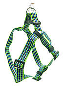 Шлейка для собак капронова Тренд зелена 2