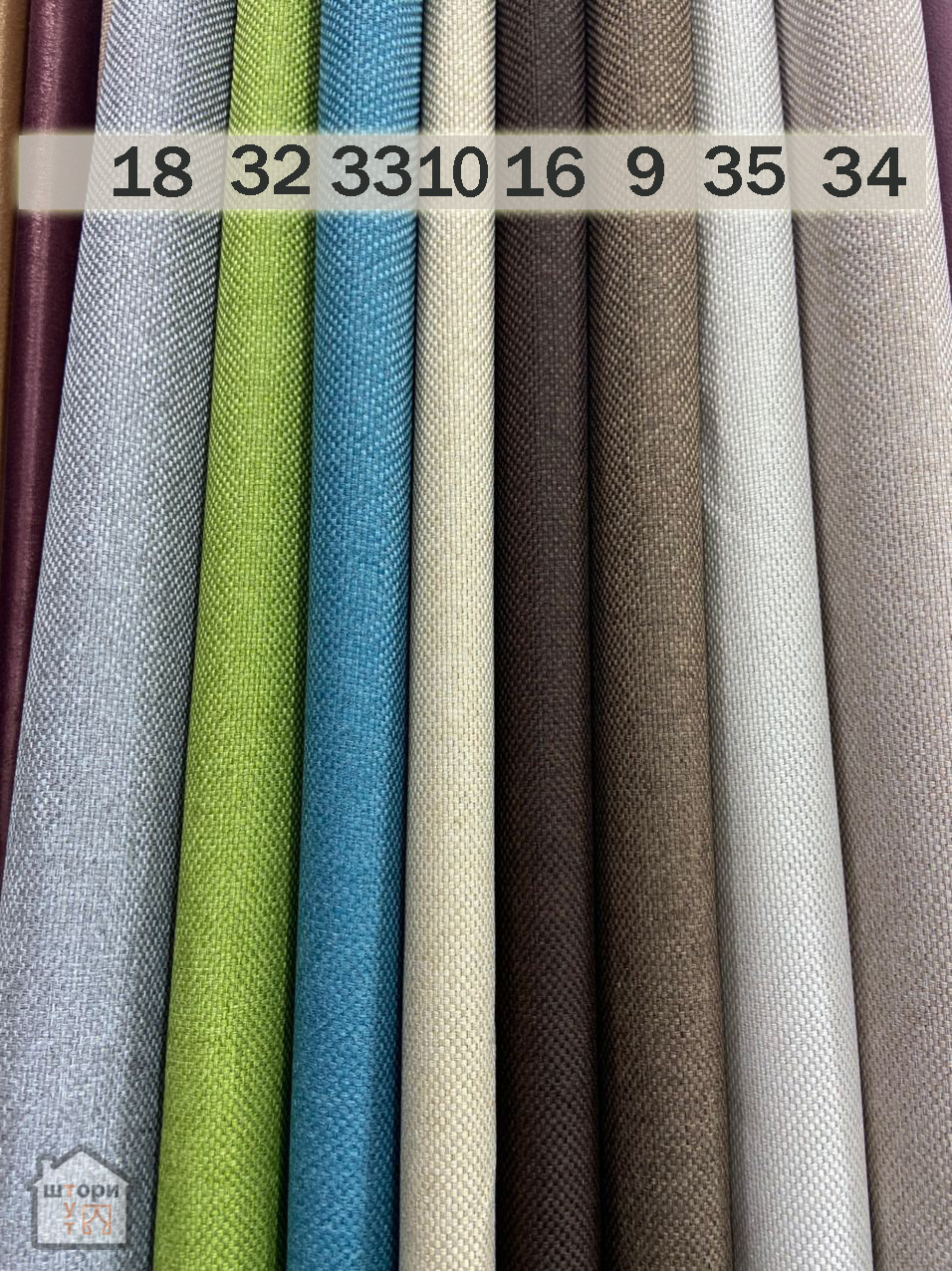 Мешковина шторы ткань однотонная рогожка 18, серый - фото 4 - id-p1748837778