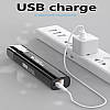 Акумуляторний міні-ліхтарик з потужним світлом. USB-зарядка, вуличний невеликий портативний побутовий ліхтар, фото 5