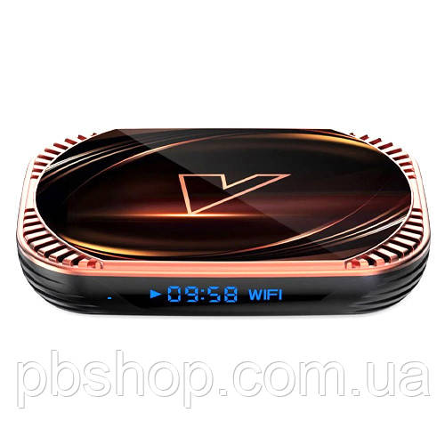 Медіаплеєр Android 11 Smart TV Box Amlogic S905X4 4/64ГБ Vontar X4