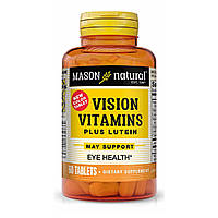 Вітаміни для очей із лютеїном, Vision Vitamins Plus Lutein, Mason Natural, 60 таблеток