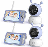 Радионяня Boifun 2 ELECTRONIC NANNY CAMERA WiFi 1080P камера поворотная видеоняня (в комплекте 2 шт)