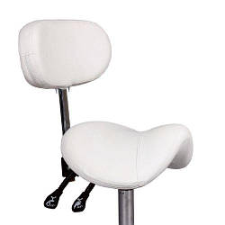 Стілець медичний DM-841-2 white на колесах для лікаря стоматолога асистента пацієнта