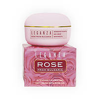 Интенсивный увлажняющий дневной крем с органическим розовым маслом Leganza