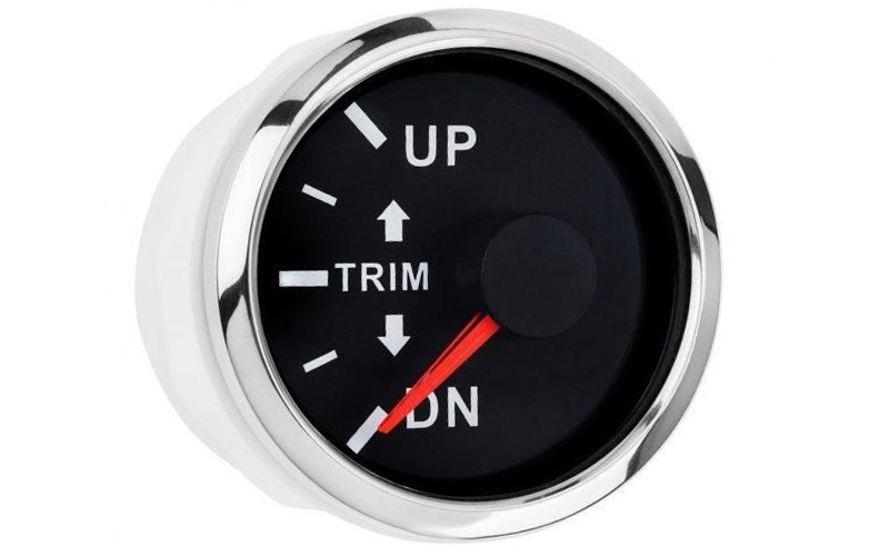 GAUGE wktr-90bl датчик трима 52 мм білий з LED-дисплеєм на човен