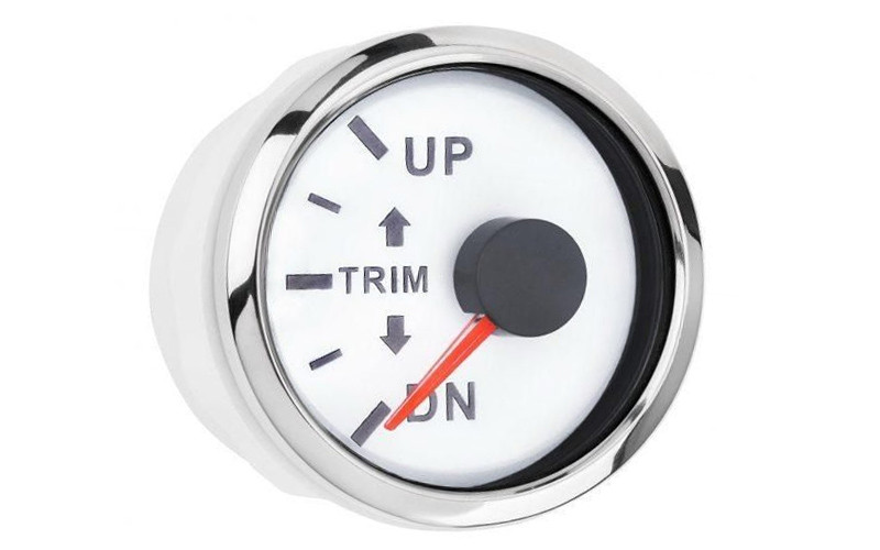 GAUGE wktr-90wl датчик трима 52 мм білий з LED-дисплеєм на човен