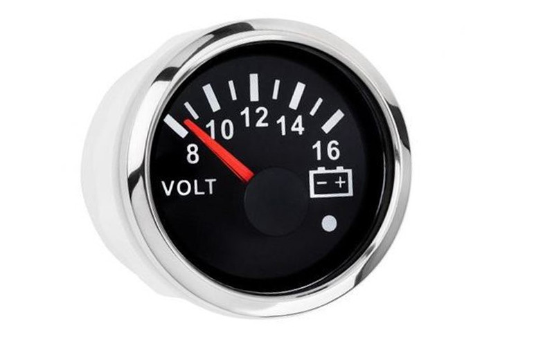 GAUGE wkvow-90b816 вольтметр 52 мм чорний з LED-дисплеєм на човен