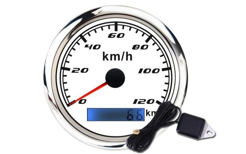 GAUGE WPSP270-GPS-120W GPS спидометр білий на човен до 120 км/год
