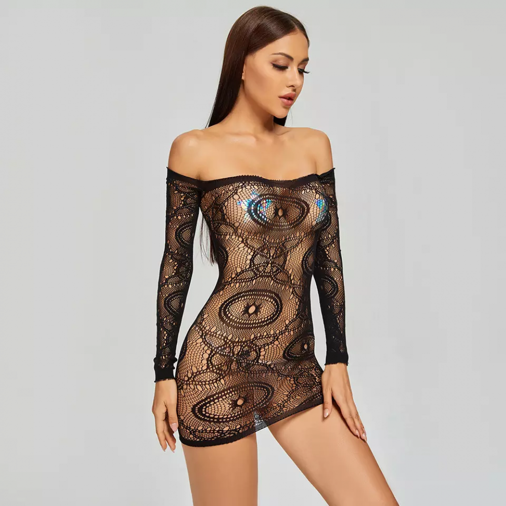 Сукня сіточка з рукавами, фото 1