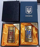 Запальничка в подарунковій упаковці Герб України (Турбо полум'я) HL-319-1