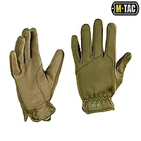 Перчатки тактические M-Tac Scout Tactical Olive с усиленной ладонью. Военные перчатки повышенного качества.