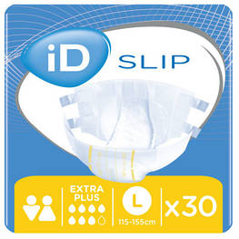 Підгузки для дорослих ID Slip Extra Plus Large талія 115-155 см. 30 шт. (5411416047667)