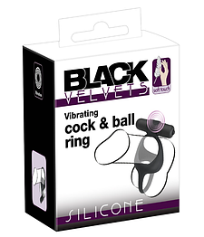 Ерекційне кільце з вібрацією Vibrating cock&ball ring СКИДКА А