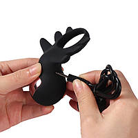 КІЛЬЦЕ ЕРЕКЦІЙНЕ "Kitty vibrating cock ring", 10 режимів вібрації, фото 3