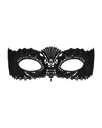 Мереживна маска Obsessive A700 mask, єдиний розмір, чорна, фото 2