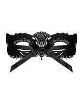 Мереживна маска Obsessive A700 mask, єдиний розмір, чорна, фото 3