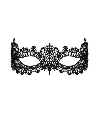 Мереживна маска Obsessive A701 mask, єдиний розмір, чорна, фото 2