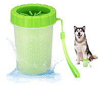 Лапомийка стакан для миття лап Soft pet foot cleaner Green