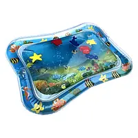 Детский надувной водный коврик-аквариум