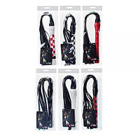 Флогер VIP Leather Flogger, Red, фото 3