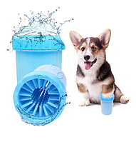 Лапомийка стакан для миття лап Soft pet foot cleaner Blue