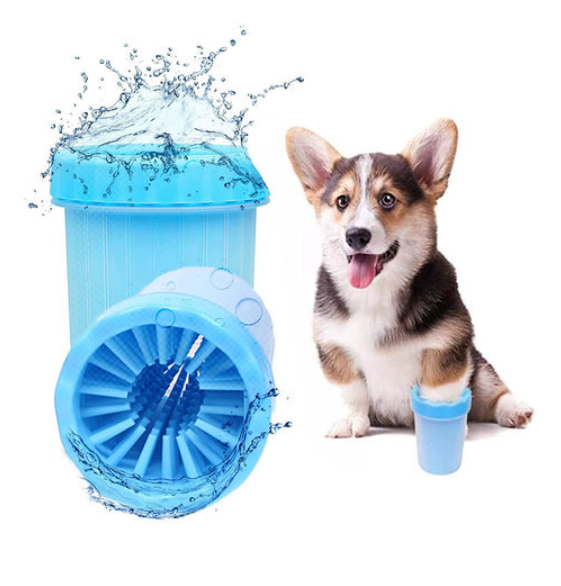 Лапомийка стакан для миття лап Soft pet foot cleaner Blue - фото 1 - id-p1748896138