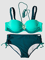 Жіночий купальник Sisianna 58808-2 м'ятний 50 52 54 56 58 український розмір, фото 5