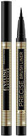 Подводка для глаз Eveline Precise Brush Liner, черная, 2 мл