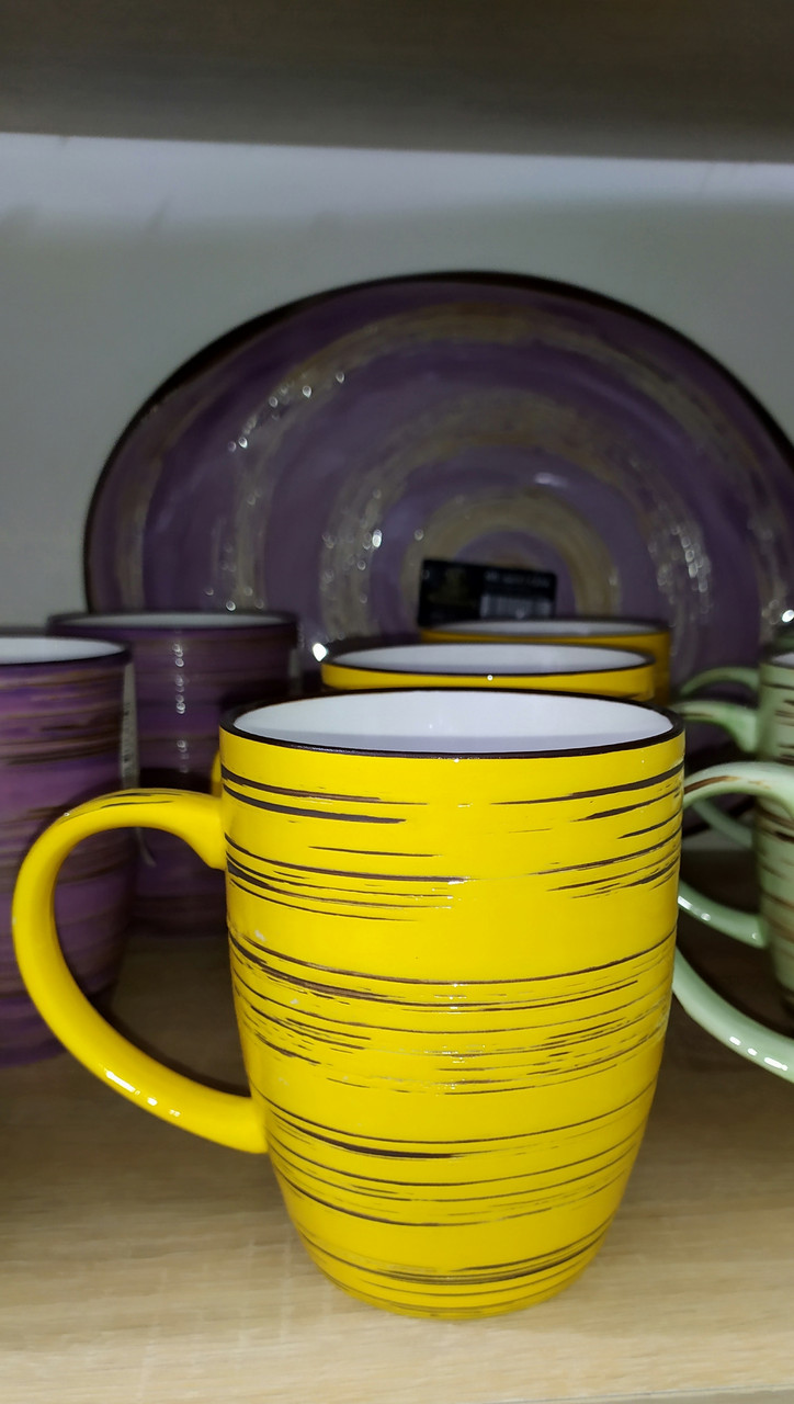 Кухоль Wilmax SPIRAL YELLOW 460 мл WL-669437/А