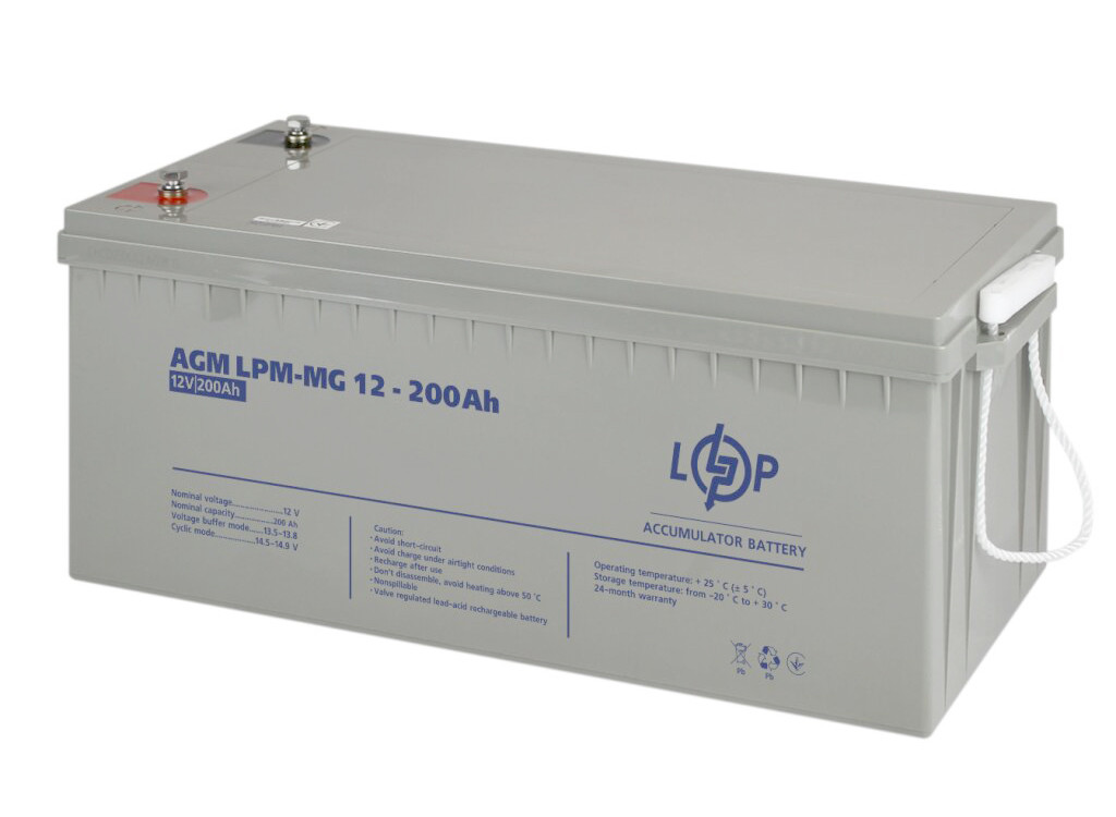 Акумулятор мультигелевий Logicpower lpm-mg 12v 200ah, фото 1