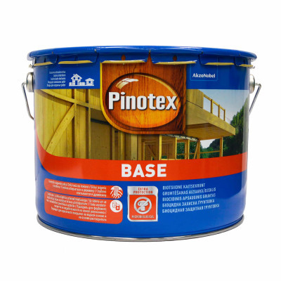 PINOTEX Base, біоцидний (антисептичний) захисний грунт для деревини, 10л