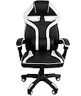 Геймерське розкладне крісло ігрове для приставки професійне стілець комп'ютерний Bonro B 827 білий, фото 2
