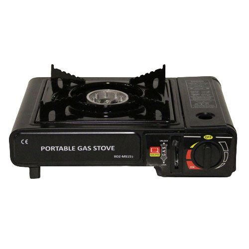 Переносна плитка газова туристична Black з перехідником під балони, кейс [Оригінал] польська