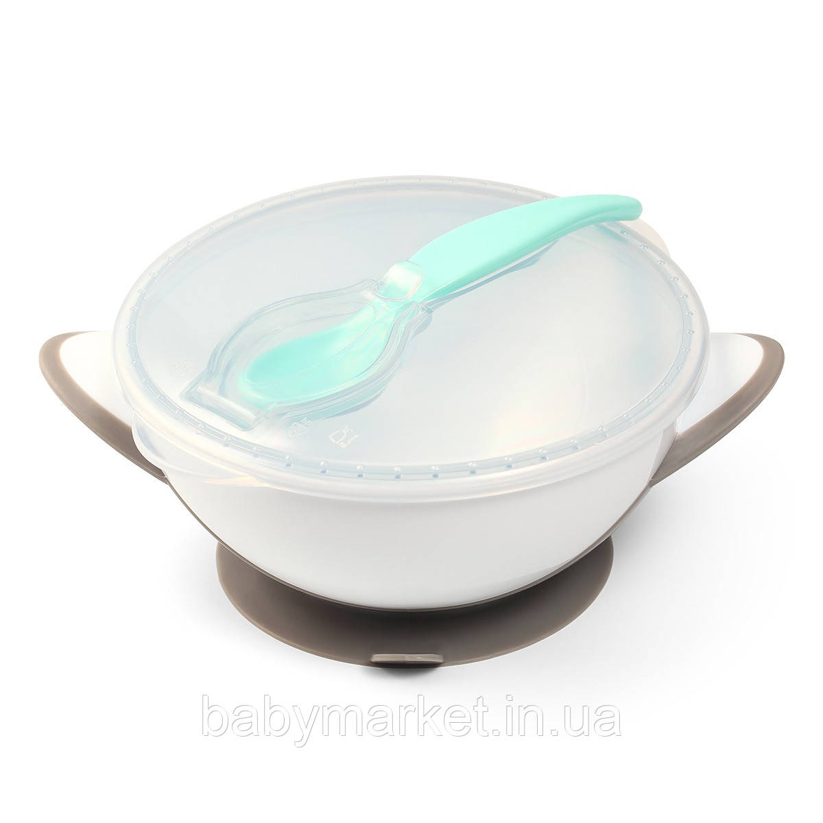 Мисочка з присоском і ложкою BabyOno 1063, фото 1