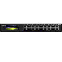 Комутатор NETGEAR GS324P 16xGE PoE+(190 Вт), 8xGE, некерований