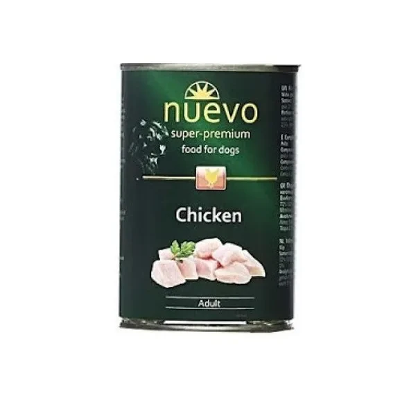 Nuevo Adult (Нуево Едалт) вологий корм консерви для собак з куркою 800 г х 6 шт.
