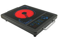 Практична побутова інфрачервона побутова плита Domotec MS-5842 Чорна, Електроплити склокерамічні