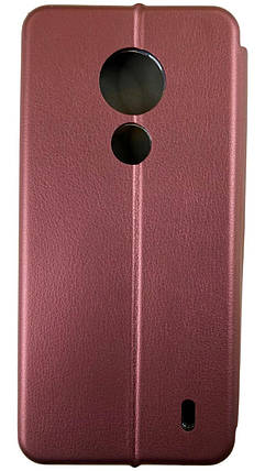 Чохол книжка Elegant book для Nokia C21 / бордовий, фото 3