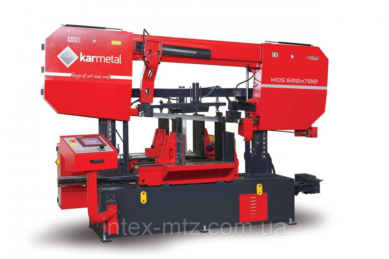 Автоматична двоколонна стрічкова пила по металу Karmetal WOS 600x700
