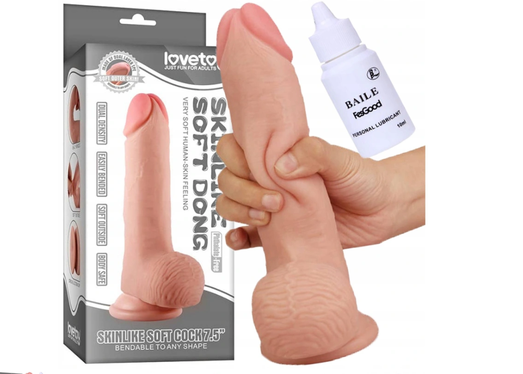 Багатофункціональний вібратор Red Pepper nude на присосці