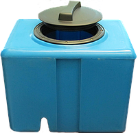 Жировловлювач, сепаратор жиру під мийку 40л. герметичної серії ЖСБ, фото 2