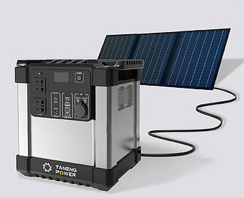 Портативна зарядна станція TANENG 2000 Вт + сонячна панель 200 Вт (комплект)